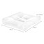 Coussins de siège d'extérieur 20 po x 20 po - Bleu-1268111198