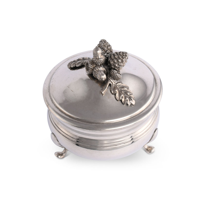 Majestic Forest Handmade Pewter Soup Bowl