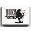 Banksy Barcode Graffiti - Wrapped Canvas-19090366