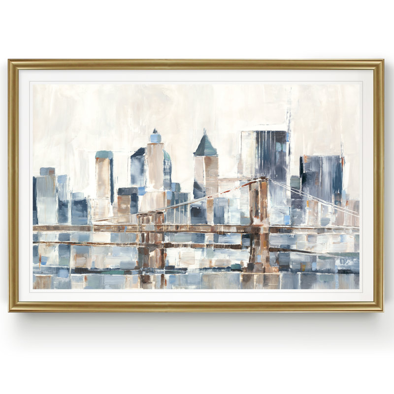 « blue hour i », impression sur toile, H 22,5 po x l 30,5 po x P 1,5 po, Or