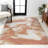 Cordier Abstract Two-Tone Modern Orange/Cream Rug-69807311