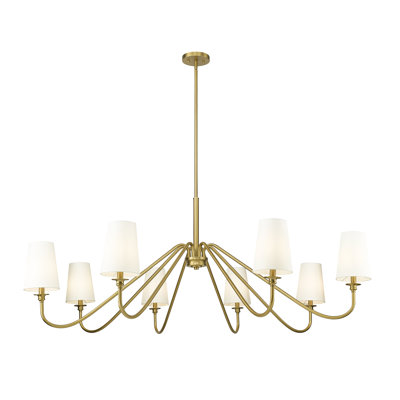 Lustre à 8 lumières Sujal