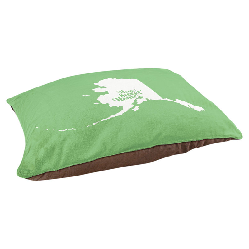 Coussin intérieur pour chien d’intérieur doux ancrage, Petit (l 28 po x P 18 po x H 6 po), Vert