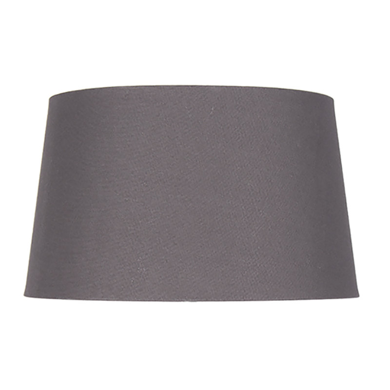 Lorin 18 cm H Empire Cotton Lamp Shade ( Screw On ), Grey