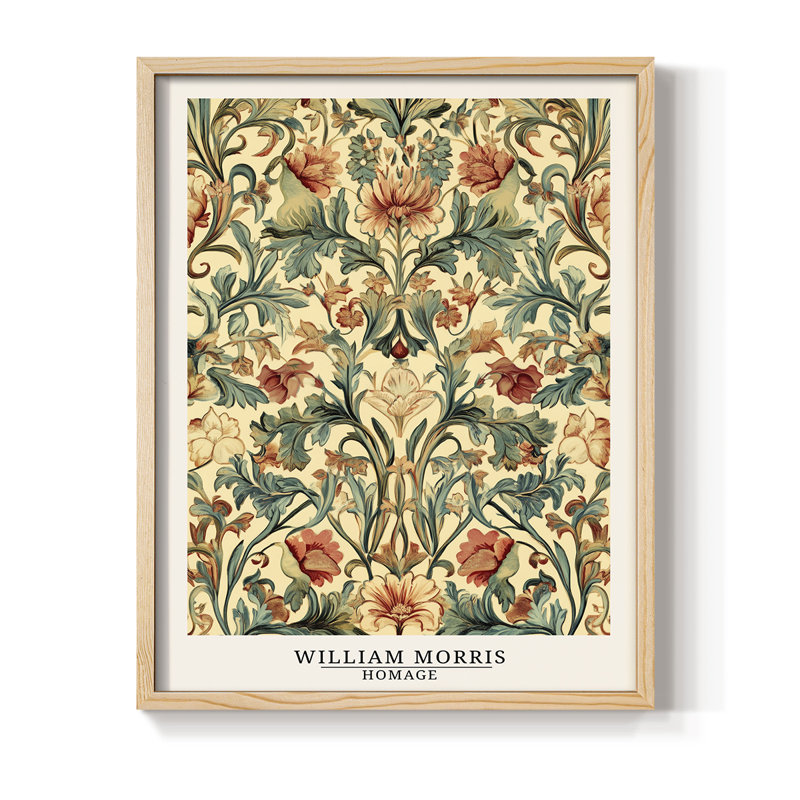 Reproduction encadrée de bois massif de la série CMVII de la série WALMRIS, 30" H x 24" W, Naturel