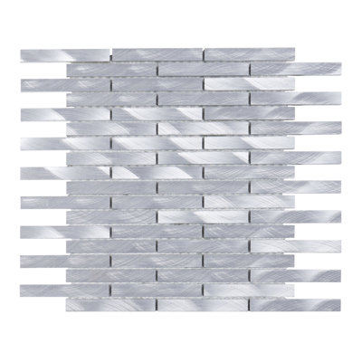 Alumimnum Metal Brickjoint Mosaic Sheet Tile By Modket