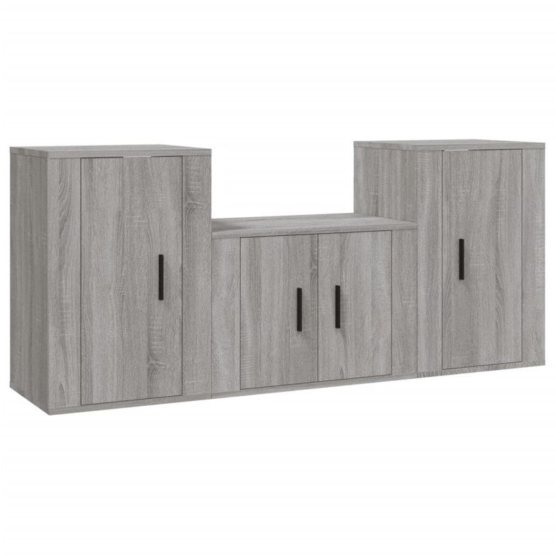 Hanah Unfinished Floating TV Stand for TVs up to 60", Grey Sonoma