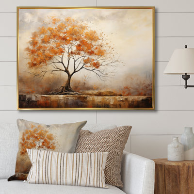 " Minimalism Oak Tree Shimmering Autumn I "