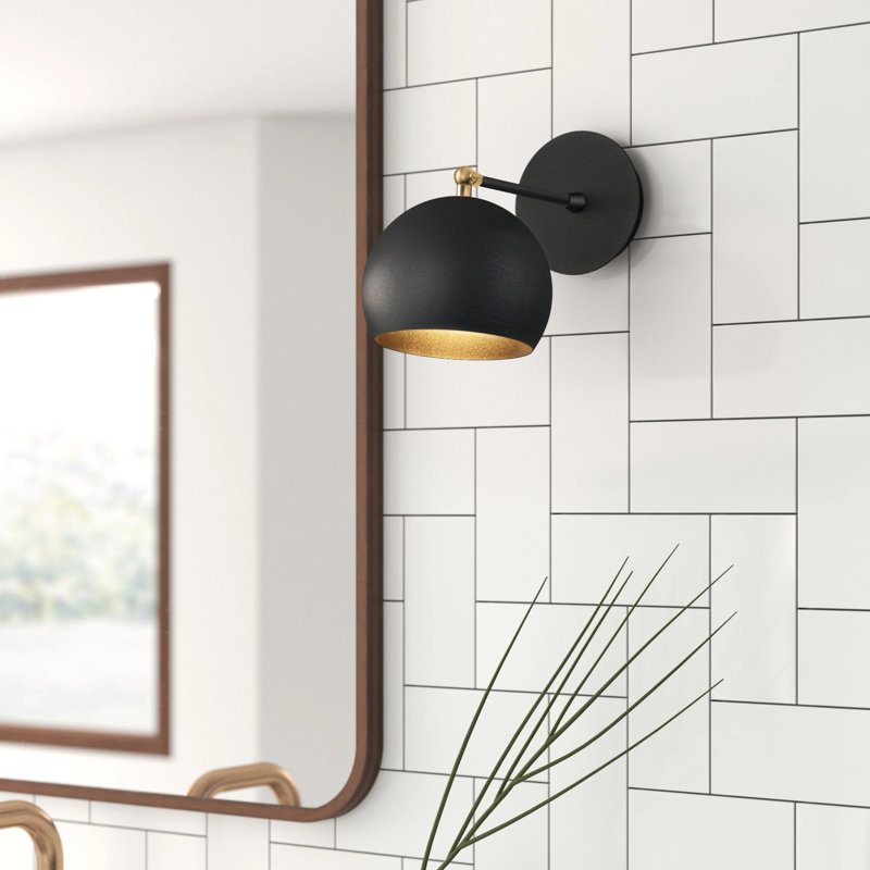 Modern Industrial Wall Lamp, Black Metal Body | E27 Socket, Max 40W | Stylish Scandinavian Design, Perfect for Living Room, Bedroom, and Office | Durable and Elegant Lighting Solution