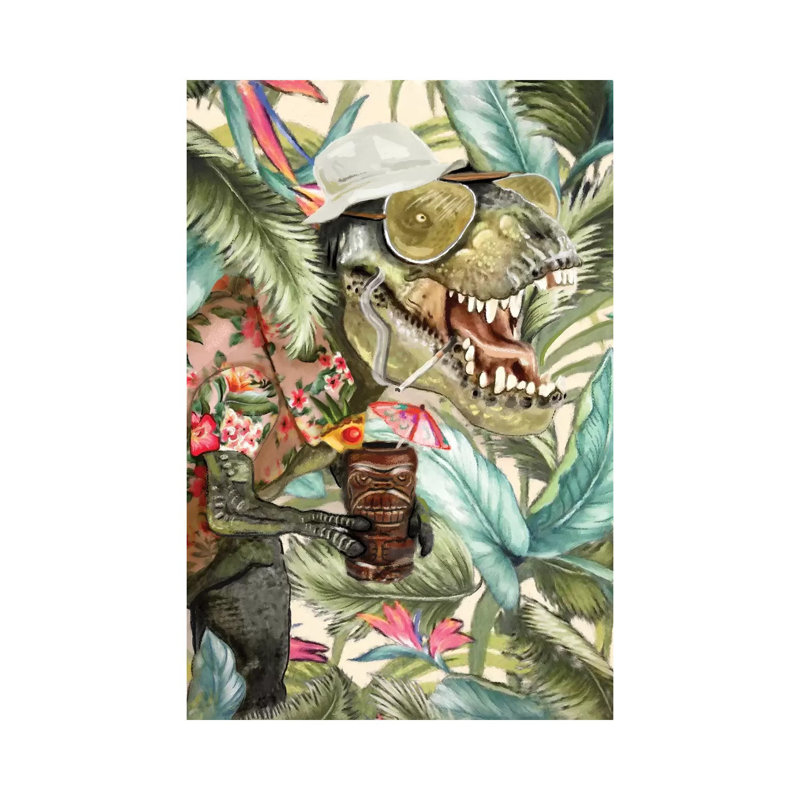 Hunter s. t-rex, H 12 po x l 8 po x P 0,75 po, Pas de tapis, Toile tendue