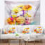 Tapisserie florale, gerbera, rose et rose-28491459