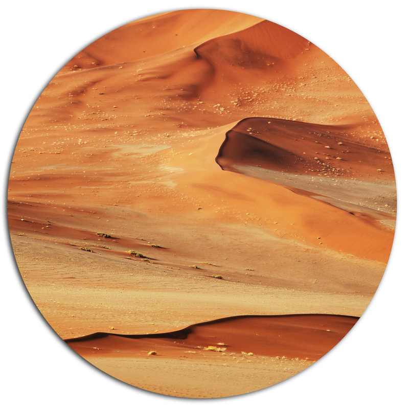 Beautiful Brown Sand Desert Landscape Metal Wall Art, 23"