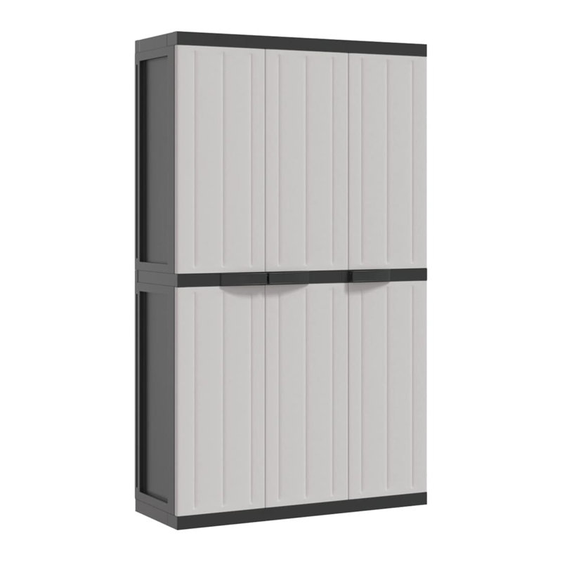 Armoire de rangement d'extérieur avec 3 portes Kion, gris, 38 po Kion
