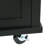 Space Kitchen Cart With Metal Support And Drawer Storage Black Cabinet Frame - Drop-1275170849