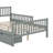 Storage Bed Frame For Kids, Wood Bed With 2 Drawers,Platform Bed With Guardrails On Both Sides For Kids, Girls, Boys-284623385-284623388