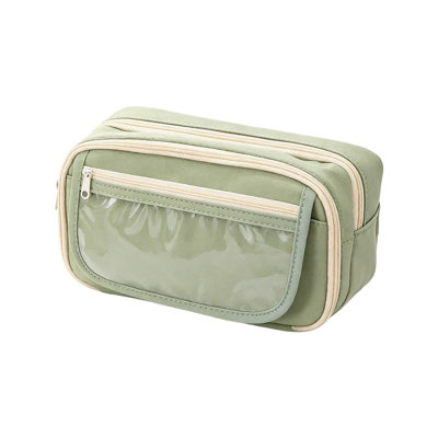 School Backpack Large Capacity Multi-functional Stationery Storage Bag With -top And Zipper