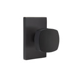Privacy (Bed & Bath) Freestone Knob with Modern Rectangular Rose