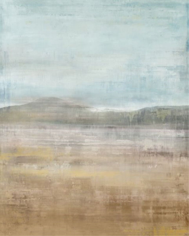 Sierra Vista par Elena Carlie - Peinture, H 30 po x l 24 po x 1,5 po, Image au pinceau gel