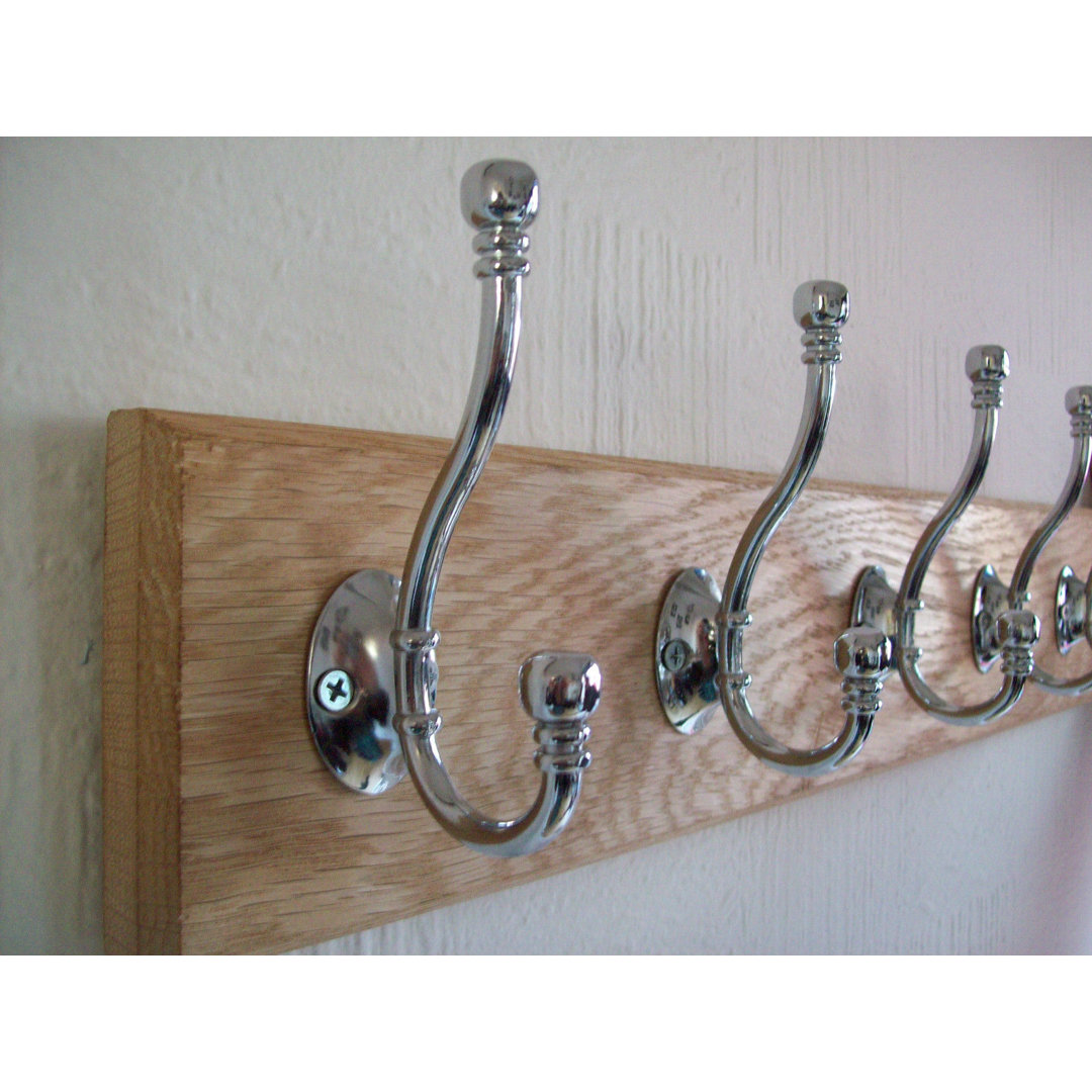 Solid Wood 7 - Hook Wall Mounted Coat Rack