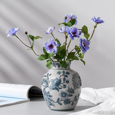 Vase à fleurs en céramique de style chinois