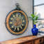 THE GEARS CLOCK Wall Clock with Real Moving Gears FI-LI_ 28 in Oval HELSINKI