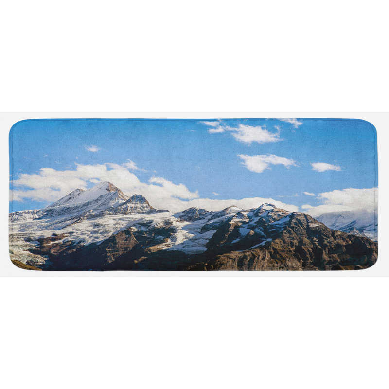 Rustic Polyester Kitchen Mat