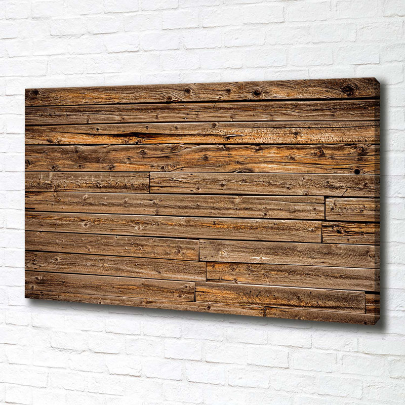 Wooden Wall - Wrapped Canvas Print