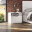 Collection Collection Ashton - Lit plateforme avec tête de lit et tables de chevet (2) - Assemblage facile, aucun sommier requis-1277114199
