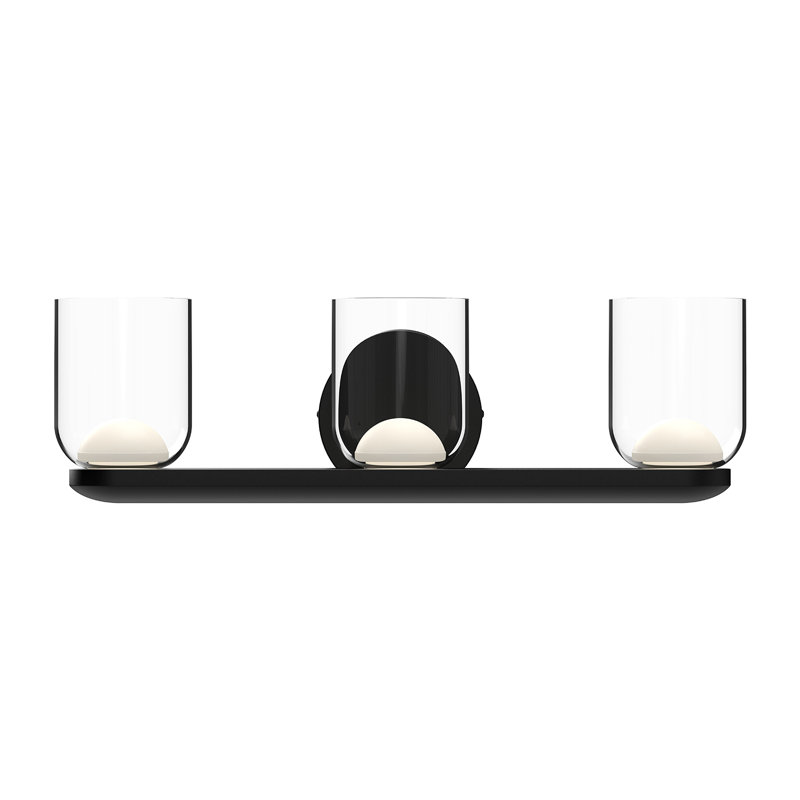 3 - Light LED Vanity Light, Black