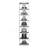 Shoe Rack, White, 7 Shelves-1877496080