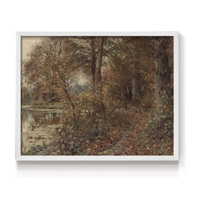 Paysages rétro-DCVI-impression encadrée - réaménageable, H 16 po x l 20 po, Blanc