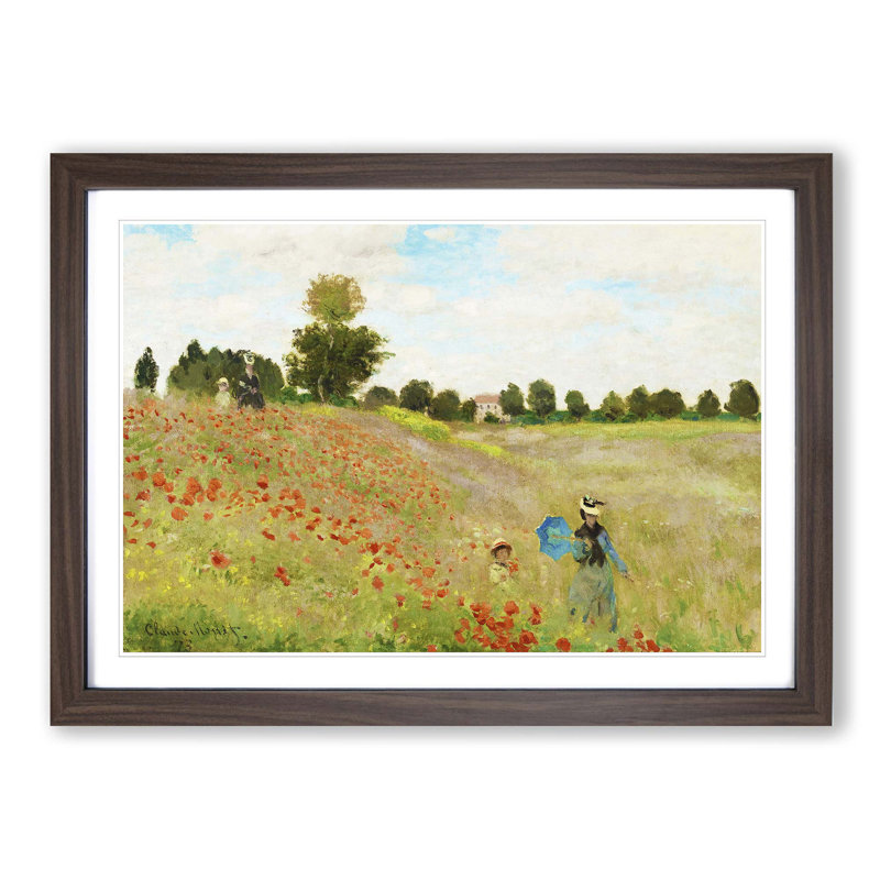 Claude Monet Framed Print, Walnut
