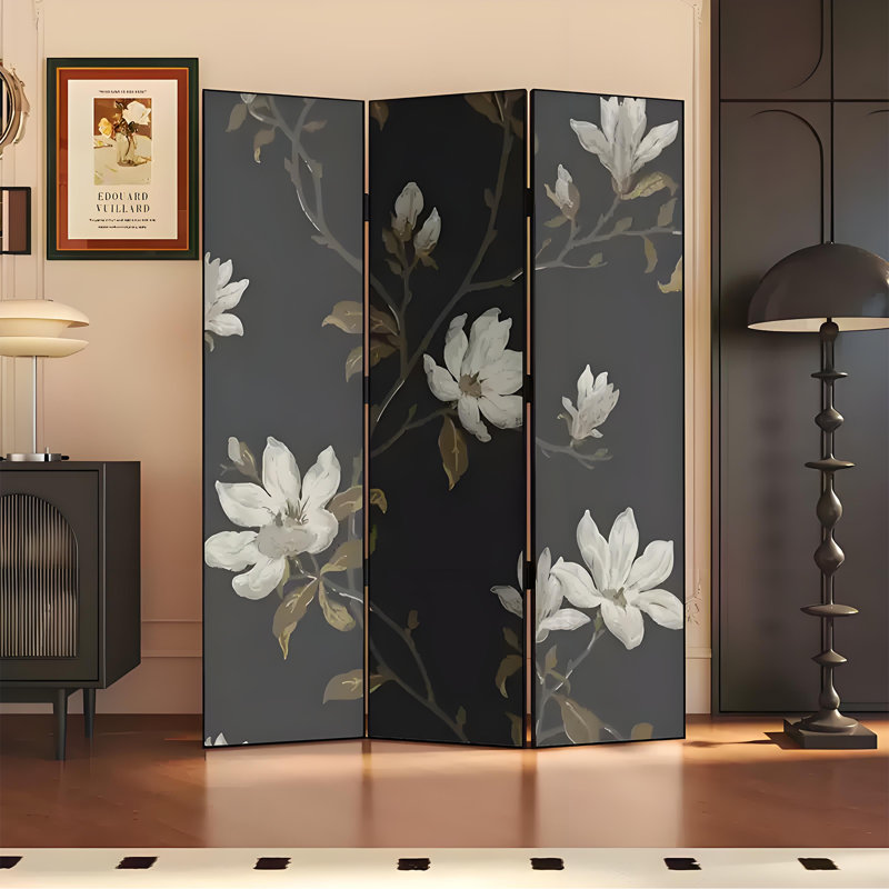 Écran en alliage d'aluminium Vintage Magnolia, H 74,8 po x l 59,06 po x P 1,57 po