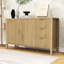 Buffet avec 3 tiroirs, tablettes et crochets-2072779771