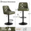 Tabouret de bar rotatif à 360 degrés en faux cuir avec coutures à boutons-116094308-116094309