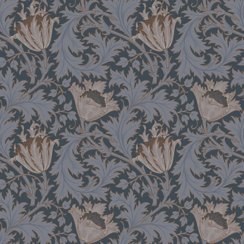 Alexavia Anemone Floral 10.05m x 53cm Wallpaper Roll, Multicolor Red