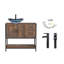 Meuble-lavabo simple 36 po avec lavabo sur pied Farmhouse-1864242798-1864242788