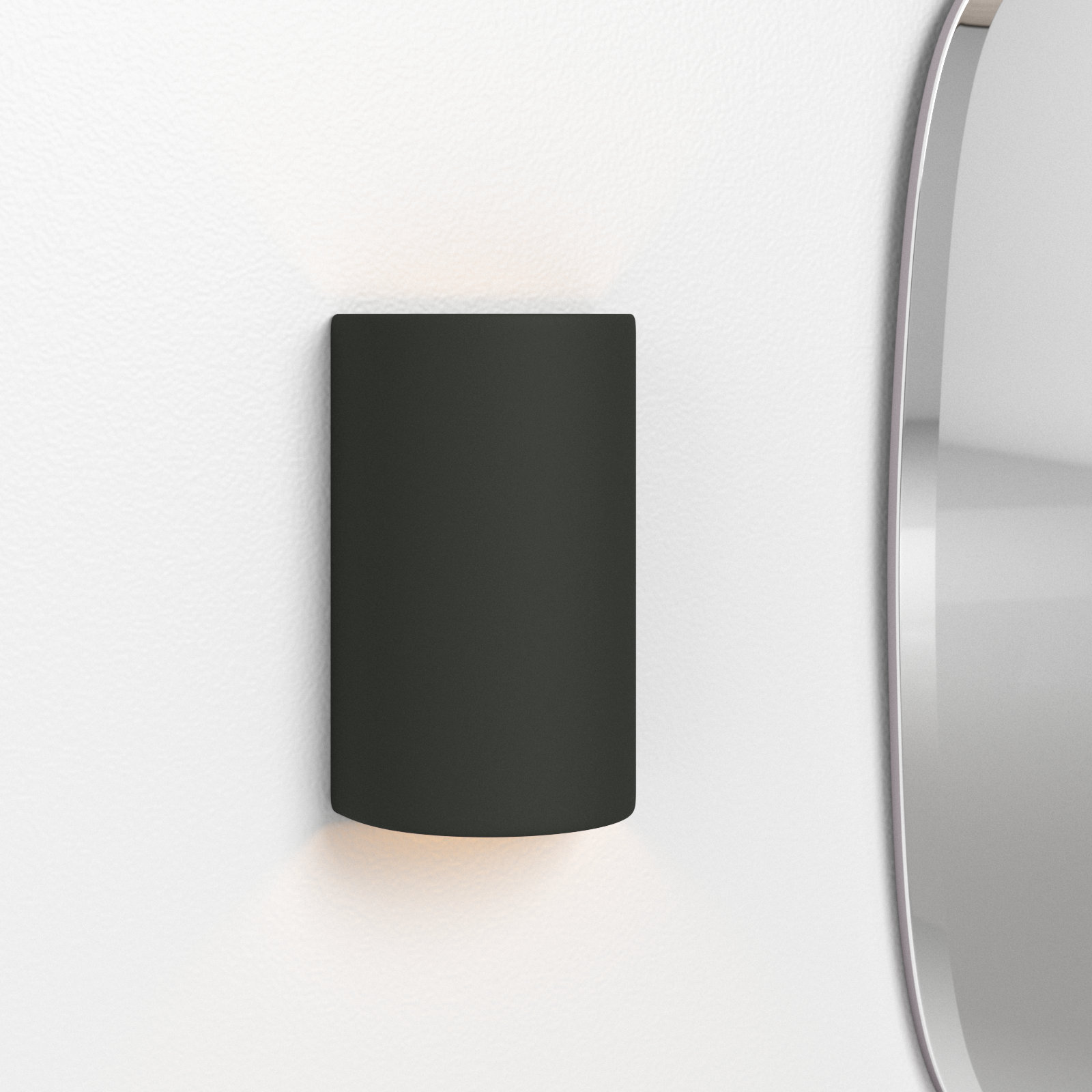 Pacursa Ceramic Dimmable Flush Mounted Sconce, 9.5" H x 5.75" W x 4.5" D, Incandescent (Not included), Gloss White