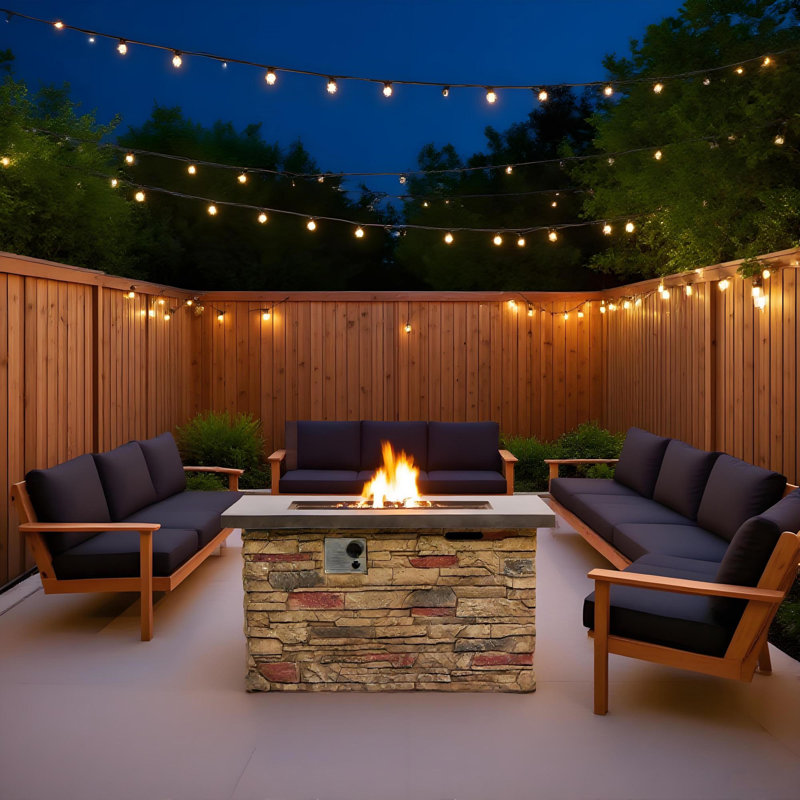 42" Propane Gas Fire Pit Table
