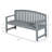 Outsunny 56" Outdoor Wood Bench, 2-Seater Garden Bench With Backrest And Armrest, Patio Bench For Patio, Porch, Poolside, Balcony, Gray-237892991
