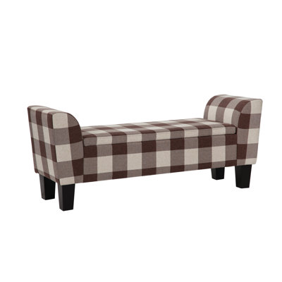 Banc de rangement tapissier avec accoudoirs Claire