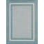Tapis intérieur / extérieur gris / bleu clair en polypropylène Alxavier