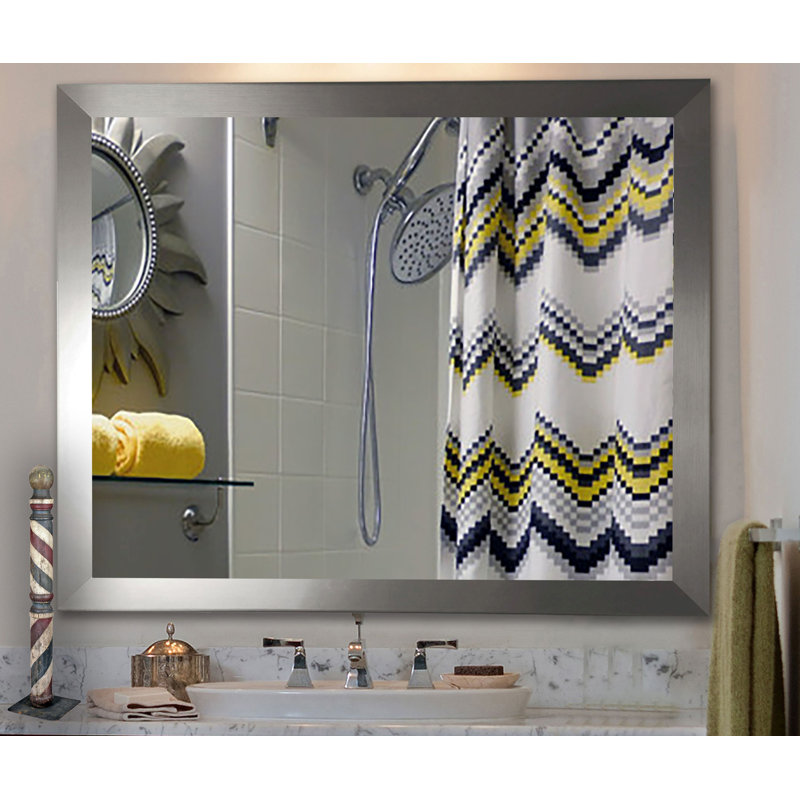 Miroir d'appoint Miami, 32 po, 30 po, argent