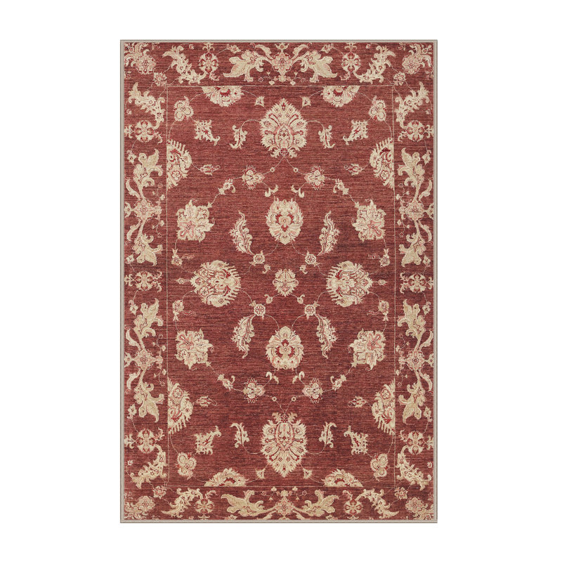 Tapis jaune/beige traditionnel Master, Rectangle 2 pi x 4 pi