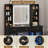Vanity Desk with 11 Drawers & Mirror Lights, Large Makeup Dressing Table with 8 Shelves for Bedroom-631988968