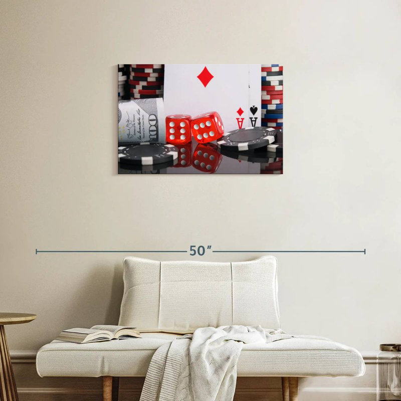 Senne Gambling Set, 20" H x 30" W