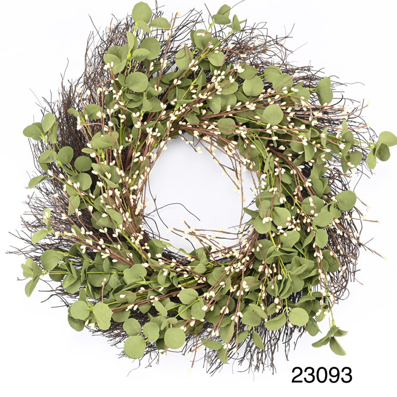 24" Spring Daisy Wreath For Front Door