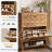 20 Pair Shoe Cabinet with 2 Flip Drawers, Entryway Shoe Storage Organizers with Adjustable Shelves-801981127