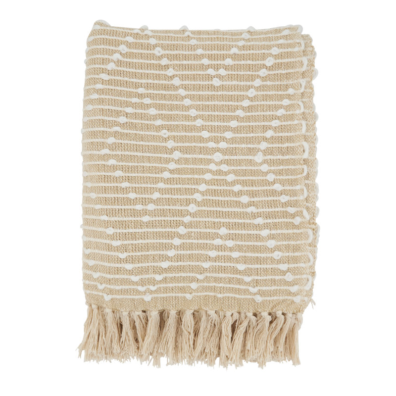 Sevan Collection Hand Woven Throw Blanket, Natural
