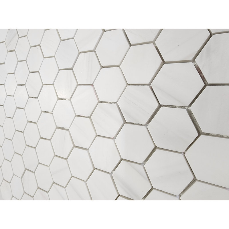3"x3" Bianco Dolomite Honeycomb